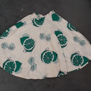 Vintage novelty print skirt
